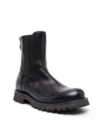 schwarze Chelsea Boots aus Leder von Moma