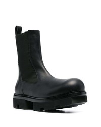 schwarze Chelsea Boots aus Leder von Rick Owens