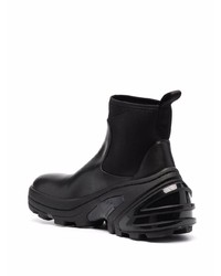 schwarze Chelsea Boots aus Leder von 1017 Alyx 9Sm