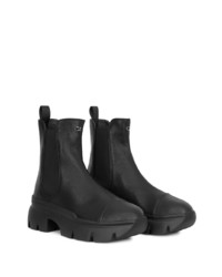 schwarze Chelsea Boots aus Leder von Giuseppe Zanotti