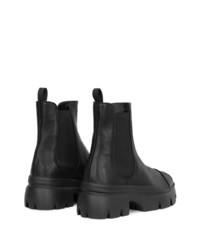 schwarze Chelsea Boots aus Leder von Giuseppe Zanotti