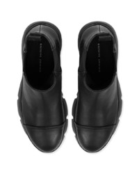 schwarze Chelsea Boots aus Leder von Giuseppe Zanotti