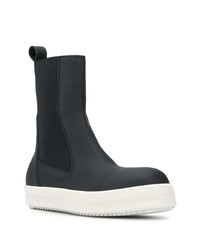 schwarze Chelsea Boots aus Leder von Rick Owens DRKSHDW