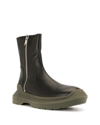 schwarze Chelsea Boots aus Leder von Undercover