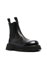 schwarze Chelsea Boots aus Leder von Marsèll