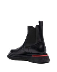 schwarze Chelsea Boots aus Leder von DSQUARED2