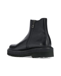 schwarze Chelsea Boots aus Leder von Neil Barrett