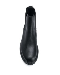 schwarze Chelsea Boots aus Leder von Tommy Hilfiger