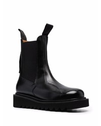 schwarze Chelsea Boots aus Leder von Toga Virilis