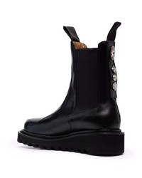 schwarze Chelsea Boots aus Leder von Toga Virilis