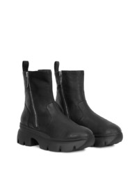 schwarze Chelsea Boots aus Leder von Giuseppe Zanotti