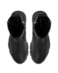 schwarze Chelsea Boots aus Leder von Giuseppe Zanotti