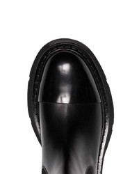 schwarze Chelsea Boots aus Leder von Alexander McQueen