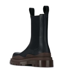 schwarze Chelsea Boots aus Leder von Bottega Veneta