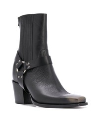 schwarze Chelsea Boots aus Leder von DSQUARED2