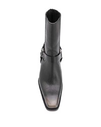 schwarze Chelsea Boots aus Leder von DSQUARED2