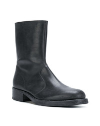 schwarze Chelsea Boots aus Leder von Maison Margiela