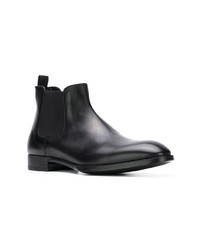 schwarze Chelsea Boots aus Leder von Giorgio Armani