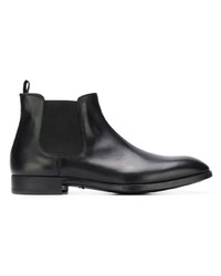 schwarze Chelsea Boots aus Leder von Giorgio Armani