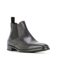 schwarze Chelsea Boots aus Leder von Fratelli Rossetti