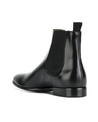 schwarze Chelsea Boots aus Leder von Gianvito Rossi