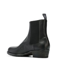 schwarze Chelsea Boots aus Leder von Haider Ackermann