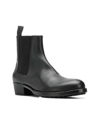 schwarze Chelsea Boots aus Leder von Haider Ackermann