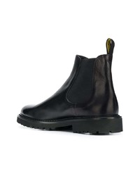 schwarze Chelsea Boots aus Leder von Doucal's