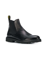 schwarze Chelsea Boots aus Leder von Doucal's