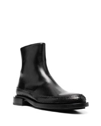 schwarze Chelsea Boots aus Leder von Les Hommes