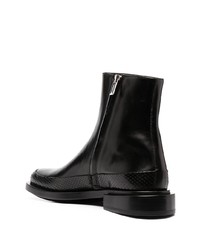 schwarze Chelsea Boots aus Leder von Les Hommes