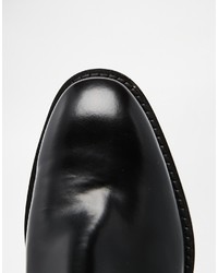 schwarze Chelsea Boots aus Leder von Asos