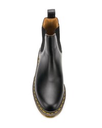 schwarze Chelsea Boots aus Leder von Comme Des Garcons Comme Des Garcons