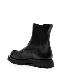 schwarze Chelsea Boots aus Leder von Officine Creative