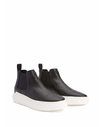 schwarze Chelsea Boots aus Leder von Giuseppe Zanotti