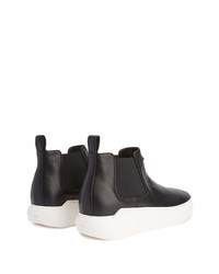 schwarze Chelsea Boots aus Leder von Giuseppe Zanotti