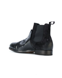 schwarze Chelsea Boots aus Leder von Ink