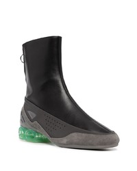 schwarze Chelsea Boots aus Leder von Raf Simons