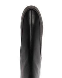 schwarze Chelsea Boots aus Leder von Raf Simons