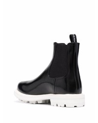 schwarze Chelsea Boots aus Leder von Alexander McQueen