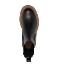 schwarze Chelsea Boots aus Leder von Loewe