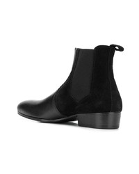 schwarze Chelsea Boots aus Leder von Leqarant