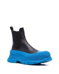 schwarze Chelsea Boots aus Leder von Alexander McQueen