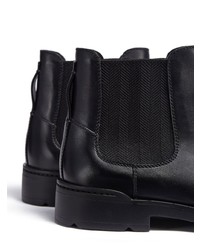 schwarze Chelsea Boots aus Leder von Zegna