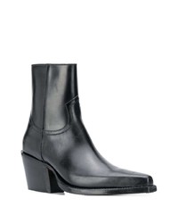 schwarze Chelsea Boots aus Leder von DSQUARED2