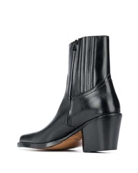 schwarze Chelsea Boots aus Leder von DSQUARED2