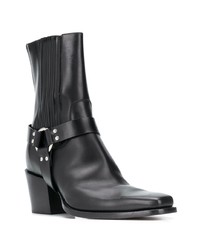 schwarze Chelsea Boots aus Leder von DSQUARED2