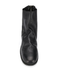 schwarze Chelsea Boots aus Leder von Guidi