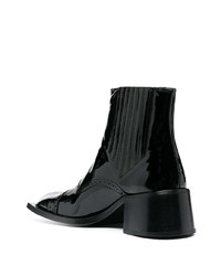 schwarze Chelsea Boots aus Leder von Martine Rose