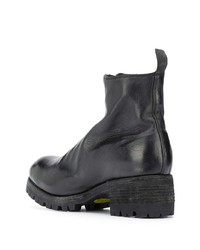 schwarze Chelsea Boots aus Leder von Guidi